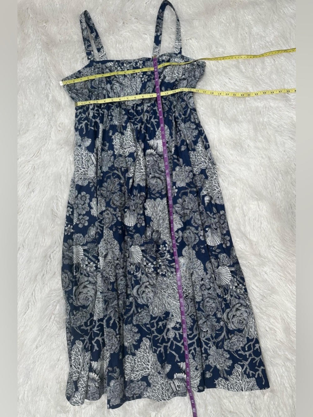 J. Crew Navy/White Ratti Seashell print 14 EUC - Picture 11 of 13
